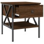 Oak brown engineered wood bedside table 40x42x45 cm by vidaXL, Nightstands - Ref: Foro24-825961, Price: 48,10 €, Discount: %