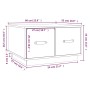 Couchtisch aus massivem weißem Kiefernholz 60x53x35 cm von vidaXL, Couchtisch - Ref: Foro24-820967, Preis: 94,99 €, Rabatt: %