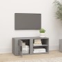 Sonoma gray plywood TV cabinet 80x31.5x36 cm by vidaXL, TV Furniture - Ref: Foro24-819448, Price: 43,77 €, Discount: %