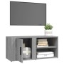 Sonoma gray plywood TV cabinet 80x31.5x36 cm by vidaXL, TV Furniture - Ref: Foro24-819448, Price: 43,77 €, Discount: %