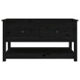 Mesa de centro de madera maciza de pino negro 102x49x55 cm de vidaXL, Mesas de centro - Ref: Foro24-820925, Precio: 124,99 €,...