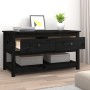 Mesa de centro de madera maciza de pino negro 102x49x55 cm de vidaXL, Mesas de centro - Ref: Foro24-820925, Precio: 124,99 €,...