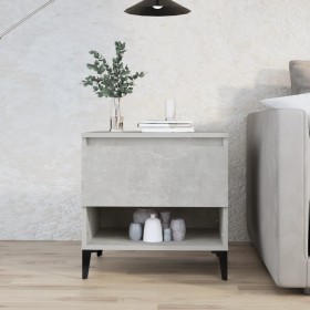 Concrete gray plywood side table 50x46x50 cm by vidaXL, Side tables - Ref: Foro24-819556, Price: 51,99 €, Discount: %