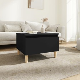 Black plywood side table 50x46x35 cm by vidaXL, Side tables - Ref: Foro24-819502, Price: 42,99 €, Discount: %