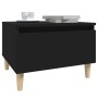 Black plywood side table 50x46x35 cm by vidaXL, Side tables - Ref: Foro24-819502, Price: 42,29 €, Discount: %