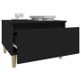 Black plywood side table 50x46x35 cm by vidaXL, Side tables - Ref: Foro24-819502, Price: 42,29 €, Discount: %