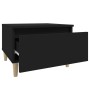 Black plywood side table 50x46x35 cm by vidaXL, Side tables - Ref: Foro24-819502, Price: 42,29 €, Discount: %