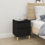 Mesita de noche negro 40x35x50 cm de vidaXL, Taquillas y armarios de almacenamiento - Ref: Foro24-821828, Precio: 46,63 €, De...