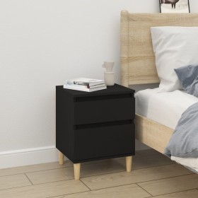 Black nightstand 40x35x50 cm by vidaXL, Lockers and storage cabinets - Ref: Foro24-821828, Price: 46,63 €, Discount: %