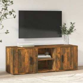 Smoked oak plywood TV cabinet 100x31.5x35 cm by vidaXL, TV Furniture - Ref: Foro24-819433, Price: 47,99 €, Discount: %