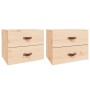 Wall bedside tables 2 pcs 50x36x40 cm by vidaXL, Lockers and storage cabinets - Ref: Foro24-820977, Price: 99,92 €, Discount: %