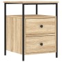 Sonoma oak engineered wood bedside table 44x45x60 cm by vidaXL, Nightstands - Ref: Foro24-826005, Price: 65,01 €, Discount: %