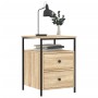 Sonoma oak engineered wood bedside table 44x45x60 cm by vidaXL, Nightstands - Ref: Foro24-826005, Price: 65,01 €, Discount: %