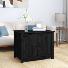 Solid black pine wood coffee table 71x49x55 cm by vidaXL, Coffee table - Ref: Foro24-820930, Price: 84,99 €, Discount: %