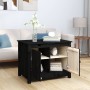 Mesa de centro de madera maciza de pino negro 71x49x55 cm de vidaXL, Mesas de centro - Ref: Foro24-820930, Precio: 84,99 €, D...