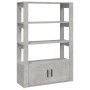 Aparador de madera contrachapada gris hormigón 80x30x119,5 cm de vidaXL, Aparadores - Ref: Foro24-819472, Precio: 75,21 €, De...