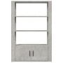 Aparador de madera contrachapada gris hormigón 80x30x119,5 cm de vidaXL, Aparadores - Ref: Foro24-819472, Precio: 75,21 €, De...