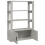 Aparador de madera contrachapada gris hormigón 80x30x119,5 cm de vidaXL, Aparadores - Ref: Foro24-819472, Precio: 75,21 €, De...