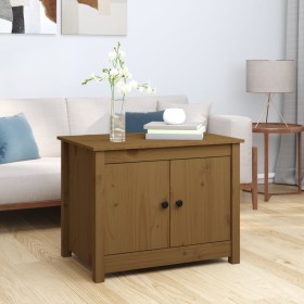 Honey brown solid pine wood coffee table 71x49x55 cm by vidaXL, Coffee table - Ref: Foro24-820929, Price: 84,36 €, Discount: %