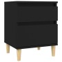 Mesita de noche negro 40x35x50 cm de vidaXL, Taquillas y armarios de almacenamiento - Ref: Foro24-821828, Precio: 43,99 €, De...