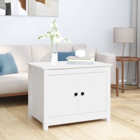 Solid white pine wood coffee table 71x49x55 cm by vidaXL, Coffee table - Ref: Foro24-820927, Price: 84,99 €, Discount: %