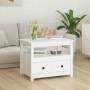 Solid white pine wood coffee table 71x49x55 cm by vidaXL, Coffee table - Ref: Foro24-820937, Price: 102,99 €, Discount: %