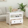 Solid white pine wood coffee table 71x49x55 cm by vidaXL, Coffee table - Ref: Foro24-820937, Price: 102,99 €, Discount: %