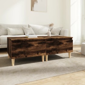 2 smoked oak plywood side tables 50x46x35 cm by vidaXL, Side tables - Ref: Foro24-819511, Price: 71,47 €, Discount: %