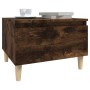 2 smoked oak plywood side tables 50x46x35 cm by vidaXL, Side tables - Ref: Foro24-819511, Price: 71,99 €, Discount: %