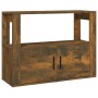 Aparador madera contrachapada color roble ahumado 80x30x60 cm de vidaXL, Aparadores - Ref: Foro24-819457, Precio: 61,63 €, De...