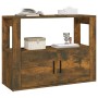 Aparador madera contrachapada color roble ahumado 80x30x60 cm de vidaXL, Aparadores - Ref: Foro24-819457, Precio: 61,63 €, De...