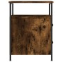 Smoked oak engineered wood bedside table 44x45x60 cm by vidaXL, Nightstands - Ref: Foro24-826007, Price: 57,83 €, Discount: %