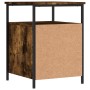 Smoked oak engineered wood bedside table 44x45x60 cm by vidaXL, Nightstands - Ref: Foro24-826007, Price: 57,83 €, Discount: %