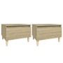 Side tables 2 units oak wood Sonoma 50x46x35 cm by vidaXL, Side tables - Ref: Foro24-819507, Price: 52,84 €, Discount: %