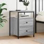 Sonoma gray engineered wood bedside table 44x45x60 cm by vidaXL, Nightstands - Ref: Foro24-826009, Price: 62,06 €, Discount: %