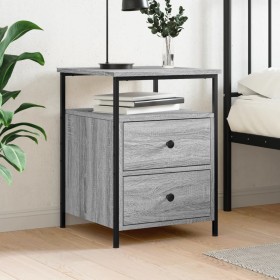 Sonoma gray engineered wood bedside table 44x45x60 cm by vidaXL, Nightstands - Ref: Foro24-826009, Price: 65,55 €, Discount: %