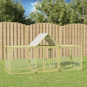 Gallinero madera maciza de pino impregnada 300x100x150 cm de vidaXL, Jaulas y habitáculos para animales pequeños - Ref: Foro2...