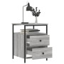 Sonoma gray engineered wood bedside table 44x45x60 cm by vidaXL, Nightstands - Ref: Foro24-826009, Price: 62,06 €, Discount: %