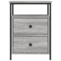 Mesita de noche madera de ingeniería gris Sonoma 44x45x60 cm de vidaXL, Mesitas de noche - Ref: Foro24-826009, Precio: 62,06 ...