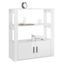 Glossy white plywood sideboard 80x30x90 cm by vidaXL, Sideboards - Ref: Foro24-819462, Price: 105,39 €, Discount: %