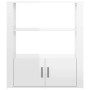 Glossy white plywood sideboard 80x30x90 cm by vidaXL, Sideboards - Ref: Foro24-819462, Price: 105,39 €, Discount: %