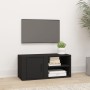 Black plywood TV cabinet 80x31.5x36 cm by vidaXL, TV Furniture - Ref: Foro24-819438, Price: 46,28 €, Discount: %