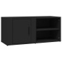 Black plywood TV cabinet 80x31.5x36 cm by vidaXL, TV Furniture - Ref: Foro24-819438, Price: 46,28 €, Discount: %