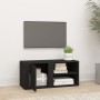 Black plywood TV cabinet 80x31.5x36 cm by vidaXL, TV Furniture - Ref: Foro24-819438, Price: 46,28 €, Discount: %