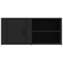 Black plywood TV cabinet 80x31.5x36 cm by vidaXL, TV Furniture - Ref: Foro24-819438, Price: 46,28 €, Discount: %