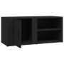 Black plywood TV cabinet 80x31.5x36 cm by vidaXL, TV Furniture - Ref: Foro24-819438, Price: 46,28 €, Discount: %