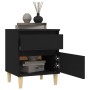 Black nightstand 40x35x50 cm by vidaXL, Lockers and storage cabinets - Ref: Foro24-821828, Price: 46,63 €, Discount: %