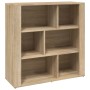 Aparador madera contrachapada color roble Sonoma 80x30x80 cm de vidaXL, Aparadores - Ref: Foro24-819487, Precio: 71,62 €, Des...