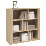 Aparador madera contrachapada color roble Sonoma 80x30x80 cm de vidaXL, Aparadores - Ref: Foro24-819487, Precio: 71,62 €, Des...