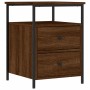 Oak brown engineered wood bedside table 44x45x60 cm by vidaXL, Nightstands - Ref: Foro24-826011, Price: 67,99 €, Discount: %